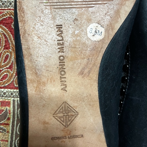 Antonio Melani black ballet flats size 8.5 - Picture 6 of 8